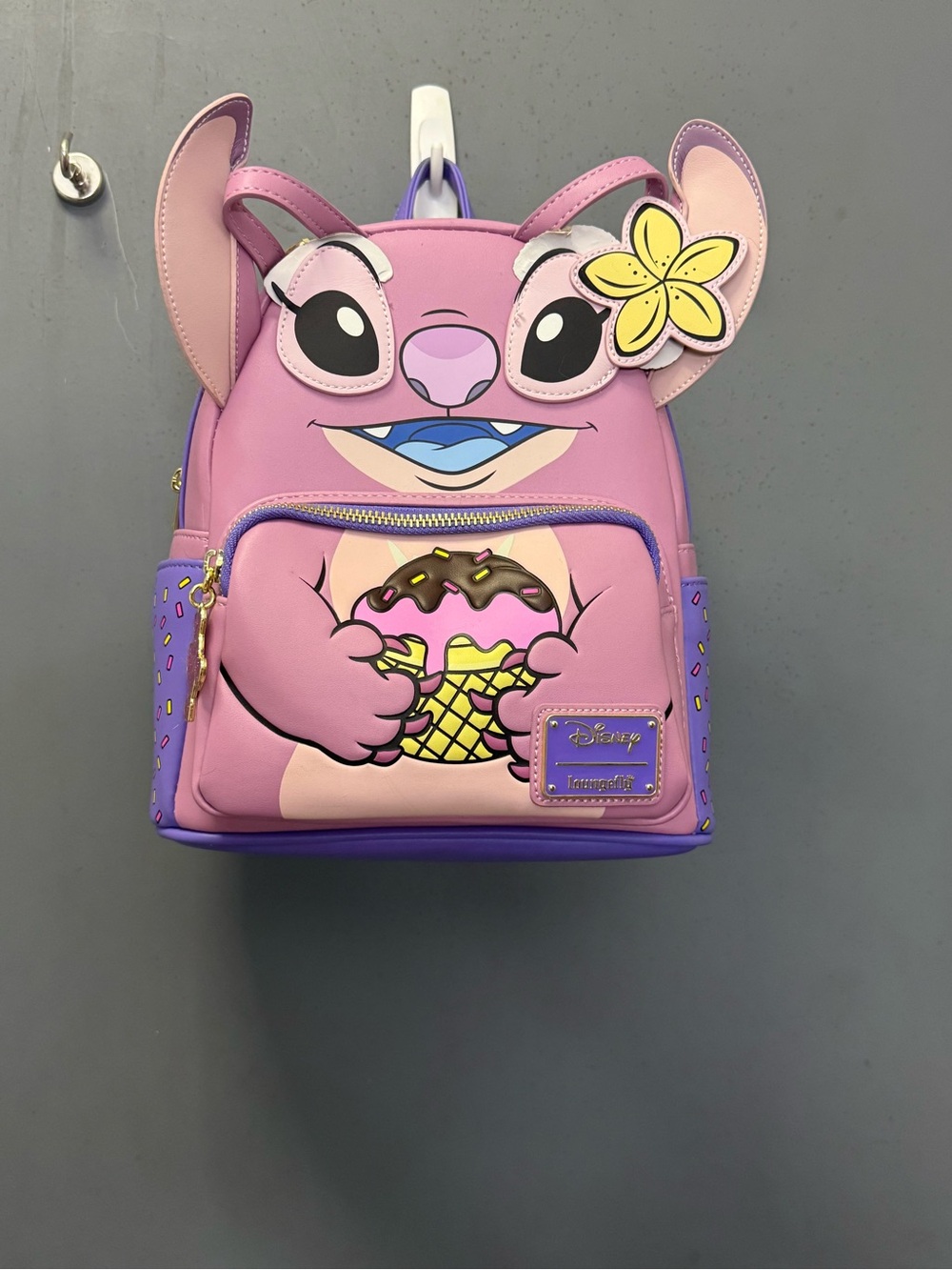 Loungefly Pink & Purple Lilo & Stitch Ice Cream Mini Backpack